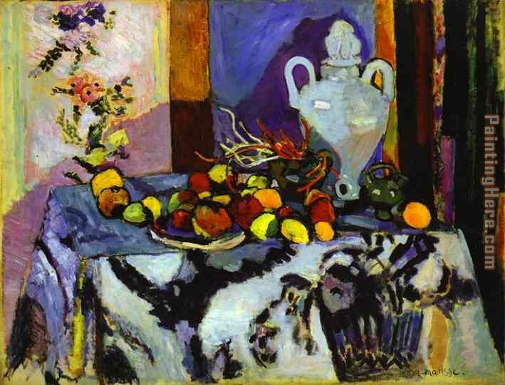 Blue Still Life painting - Henri Matisse Blue Still Life art painting